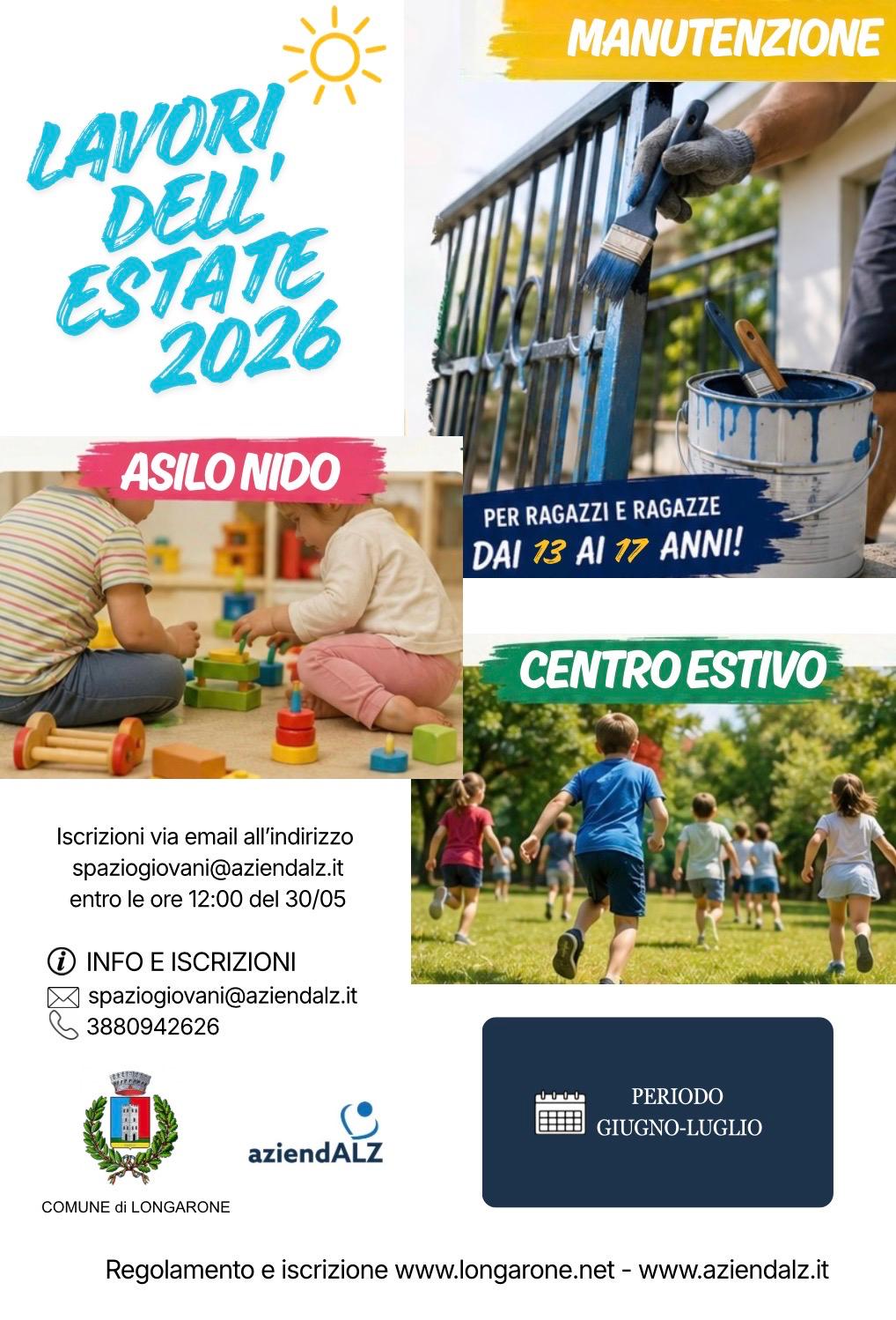 I Lavori dell’Estate 2026